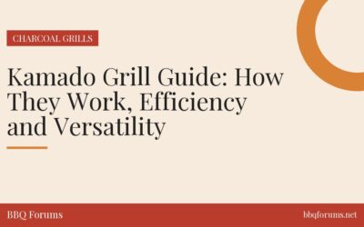Kamado Grill Guide: How They Work, Efficiency and Versatility