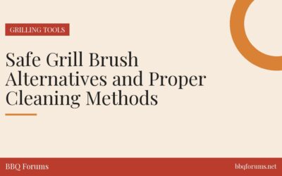 Safe Grill Brush Alternatives and Proper Cleaning Methods