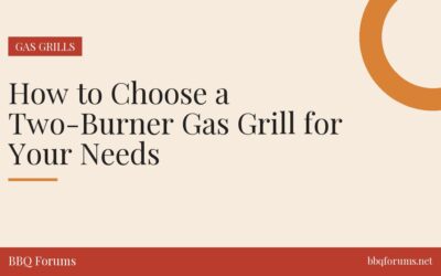 How to Choose a Two-Burner Gas Grill for Your Needs