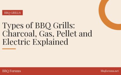 Types of BBQ Grills: Charcoal, Gas, Pellet and Electric Explained